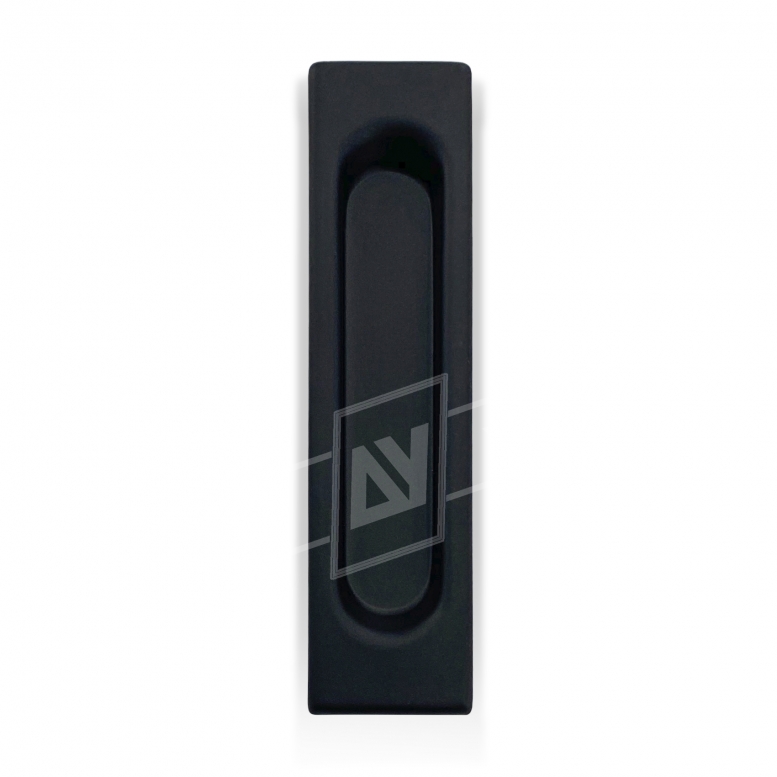 Ручка для раздвижных дверей "USK" прямоугольная, [чёрный], [150 x 35 мм]