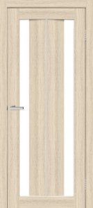Двері міжкімнатні ТМ "ОМІС", модель: "СТЕЛЛА", покриття: ПВХ, колір: Білий дуб, матове скло