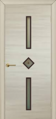 Двери межкомнатные ТМ "ОМИС", модель: "ДИАДЕМА-ФЬЮЗИНГ", покрытие: ламинированные, цвет: Белёный дуб (штапик Венге), матовое стекло + фьюзинг