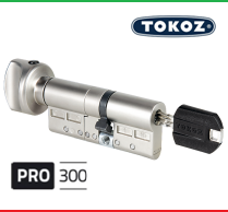 Цилиндр "TOKOZ" PRO 300 70mm (35*35T) [ ключ / тумблер ]