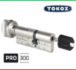 Цилиндр "TOKOZ" PRO 300 95mm (55*40T) [ ключ / тумблер ]