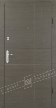 Двері вхідні серії "БРАВО 6" / Комплектація №1 [BARRERA] / Модель: ГРАФІКА 2 / Еко каштан